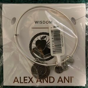 New Alex and Ani silver WEAR FOR KNOWLEDGE
Teacher Charm Bangle